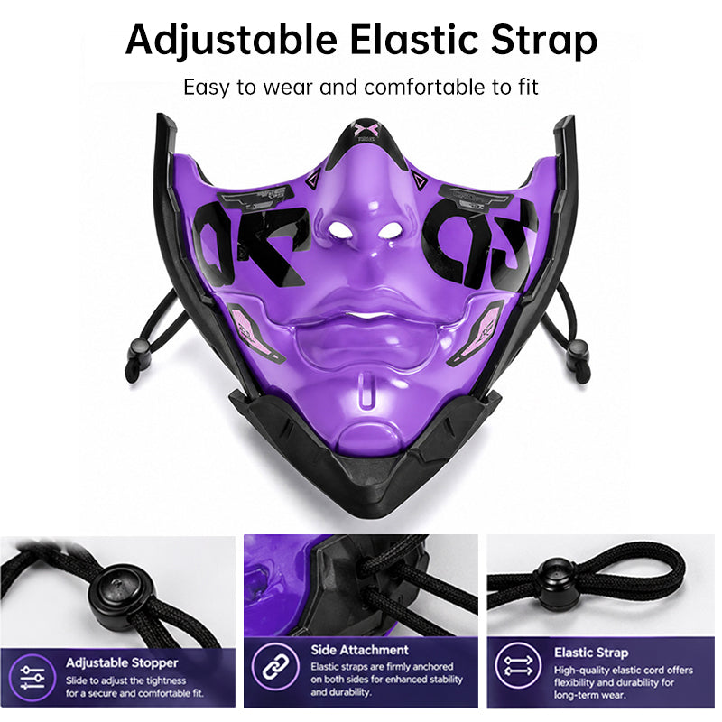 Cyberpunk Mechanical Face Mask – Futuristic Robot Style Sci-Fi Decorative Mask, Steampunk Costume Prop